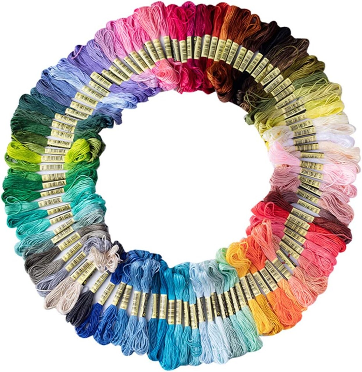 Friendship Bracelet String 50 Skeins Rainbow Color Embroidery Floss